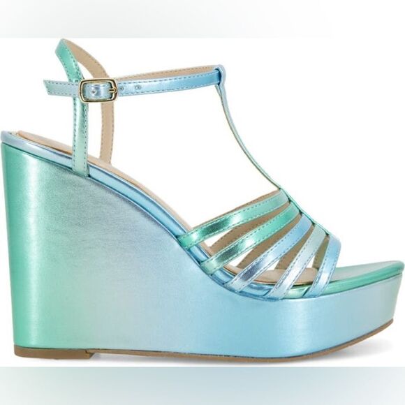 Kenneth Cole | Celia Ankle Strap Platform Wedge Sandal - Picture 3 of 8